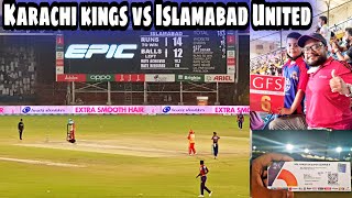 Asad First time to National Stadium | PSL6 Live Match Today | Karachi Kings vs Iislamabad United