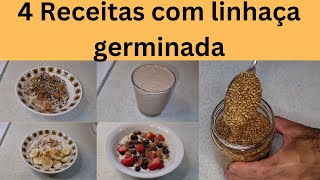 4 Receitas com linhaça germinada