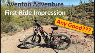 Aventon Adventure First Ride Impression