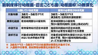 幼児教育・保育無償化について　③無償化の申請について等