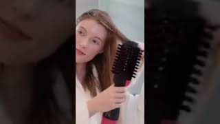 Escova Secadora Alisador Elétrica Quente Cabelo Com 3 Em1 Hair Styler