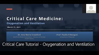 ECHO Critical Care Tutorial - Oxygenation and Ventilation