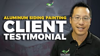 Aluminum Siding and Window Painting, Concrete Siding Staining - Client Testimonial from Toronto