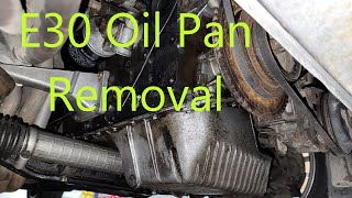 BMW E30 Oil Pan Gasket Replacement (without removing oil pump)