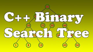 Binary Search Tree Data Structure Implementation in C++