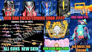 FF UPDATES . NEW GLOO WALL SKIN . NEW BAGPACK. NEW GUN SKINS. MYSTERY SHOP. AND MANY MORE UPDATES