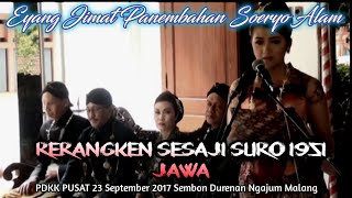 Grebeg Agung 1 Suro 1951 Jawa - Eyang Jimat Panembahan Soeryo Alam -  Rerangken sesaji ( Bagian 3 )