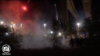 #NoTav Fuochi d’artificio e lacrimogeni intorno al cantiere - 22/07/17