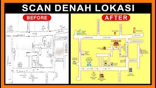 Cara buat denah lokasi corel draw x7