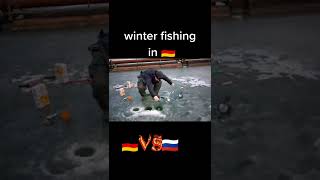 Angeln im Winter ❄️🥶 in Russland VS Deutschland 🇷🇺🆚🇩🇪