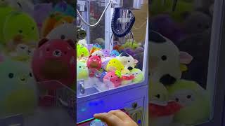 Playing my mini Squishmallow claw machine!