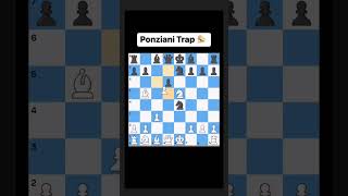 PONZIANI TRAP 😶 #chess #youtubeshorts #shortvideo #shortsfeed #usefull #new #chessshorts