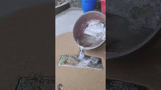 صهر المعادن صب علي الرمال صنعات جديده #satisfying #experiment #art #shorts