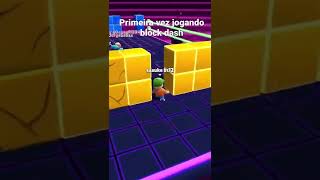 Primeira vez jogando block dash Stumble guys