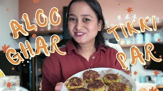 Aloo Tikki Ghar Par😋|| Indian Couple in Japan || Japan Travel Vlog || Indian in Japan