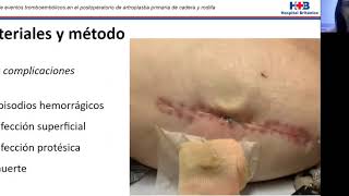 Prevalencia de eventos tromboembólicos en artroplastias de cadera y rodilla