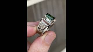 Beautiful Tourmaline In Handmade Silver Ring #tourmaline #tourmalines #gemshow #gemsupport