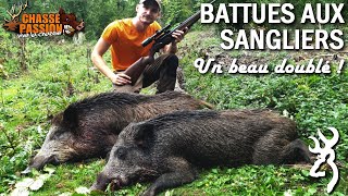 Chasse en battue aux sangliers 2020 - Doublé de sangliers