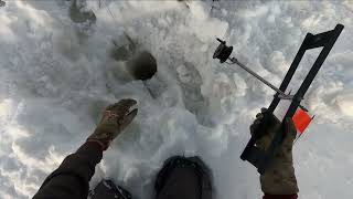 Pêche au doré au lac Saint-Pierre - Walleye Ice Fishing