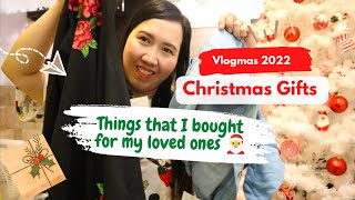 CHRISTMAS GIFTS🌲What I bought for my loved ones! Vlogmas 2022 | Marilyn Tuangco