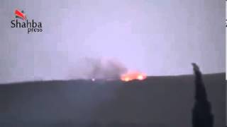 20130602 Aleppo unknown place Fire rages inside a unknown air defense base