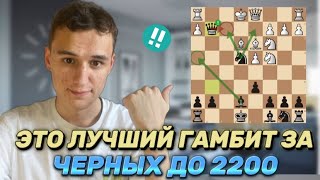 ЛУЧШИЙ ГАМБИТ ЗА ЧЕРНЫХ ДО 2200! ВСЯ ТЕОРИЯ И ЛОВУШКИ За 20 МИНУТ!