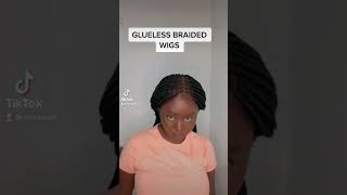 Most realistic glueless braided wig ft Trina Hair                 #braidswig  #closurebraidedwig