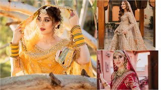 Pakistani Designer Bridal Dresses 2022 #lehanga designs #laraibrahim #wedding #mehndi #barat #elan