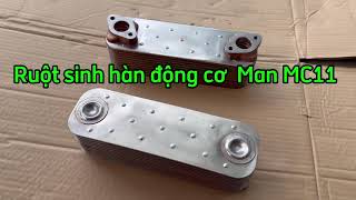 Bán sinh hàn động cơ Man MC11, Ruột sinh hàn động cơ MC11 xe Howo Sitrak T7H, xe NX440.