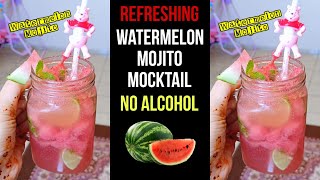 Refreshing Watermelon Mojito 🍹NO Alcohol | Watermelon Mojito Mocktail | Mojito Recipe | Summer Drink