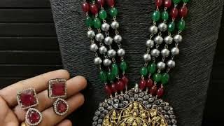 Latest long necklace design || Indian heavy necklace jewellery designs ||Trendy wibes💎💖