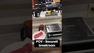 POV - the SecureIt break room. Time to galvanize. #homedefense #gunstorage #gunsafe