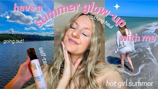 HOW TO GLOW UP FOR SUMMER 2024 ✨| summer shopping haul, self-tanning, makeup routine, gym + more!