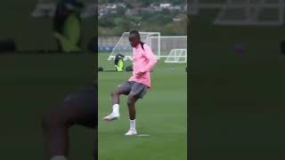 Yankuba Minteh first day in training with Brighton new signings