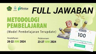 jawaban Pelatihan Metodologi Pembelajaran (Model Pembelajaran Terupdate)