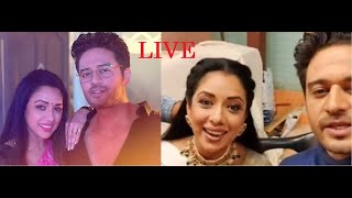 Rupali Ganguly went live on Instagram from the sets of Anupama with Gaurav Khanna  #trendingvideo