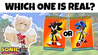 🤔 Can you BEAT this Sonic Speed Simulator QUIZ?! 😵😅 - Roblox