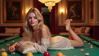 4K Ai Girl European. EDM music billiards #Aigirlfashionmusic