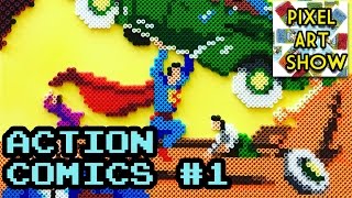 Perler Bead Project: Action Comics #1 - Pixel Art Show