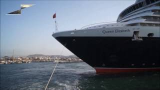 M/S "QUEEN ELIZABETH" AFTERNOON DEPARTURE FROM HERAKLION PORT.