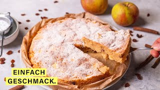 Apfelkuchen schnell und einfach gemacht und super saftig 🍎