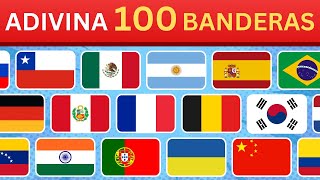 🚩🌍Adivina las 100 Banderas de Países Más Conocidas del Mundo