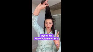 HOW TO PART & STYLE CURLY HAIR FOR VOLUME