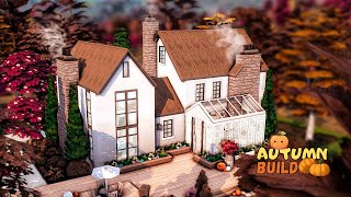 Modern cottage | Autumn inspired house  🍂 The Sims 4 speed build | no cc |