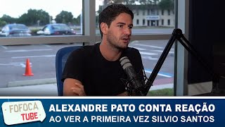 Alexandre Pato conta sobre reação ao ver o sogro, o apresentador Silvio Santos, pela 1ª vez