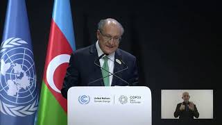 COP29 | Alckmin refirma compromisso com o clima e sustentabilidade