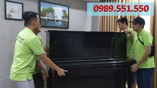 Vận chuyển đàn Piano cho chị khách yêu.