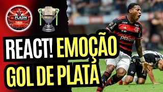 REAÇÃO TORCIDA DO FLAMENGO GOL DO PLATA