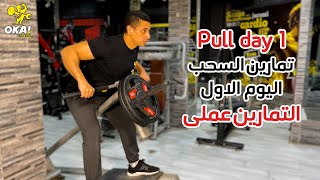 Pull day 1 | تمارين السحب | اليوم الاول | التمارين عملى