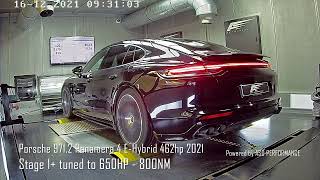 Porsche 971.2 Panamera 4 2.9T E Hybrid 462hp 2021 - Stage 1+ tuned to 650HP-800NM - Powered by ASD